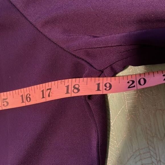 Coldwater Creek purple blouse, very soft, flowing and wrinkle-free. M (10-12) - Picture 12 of 14